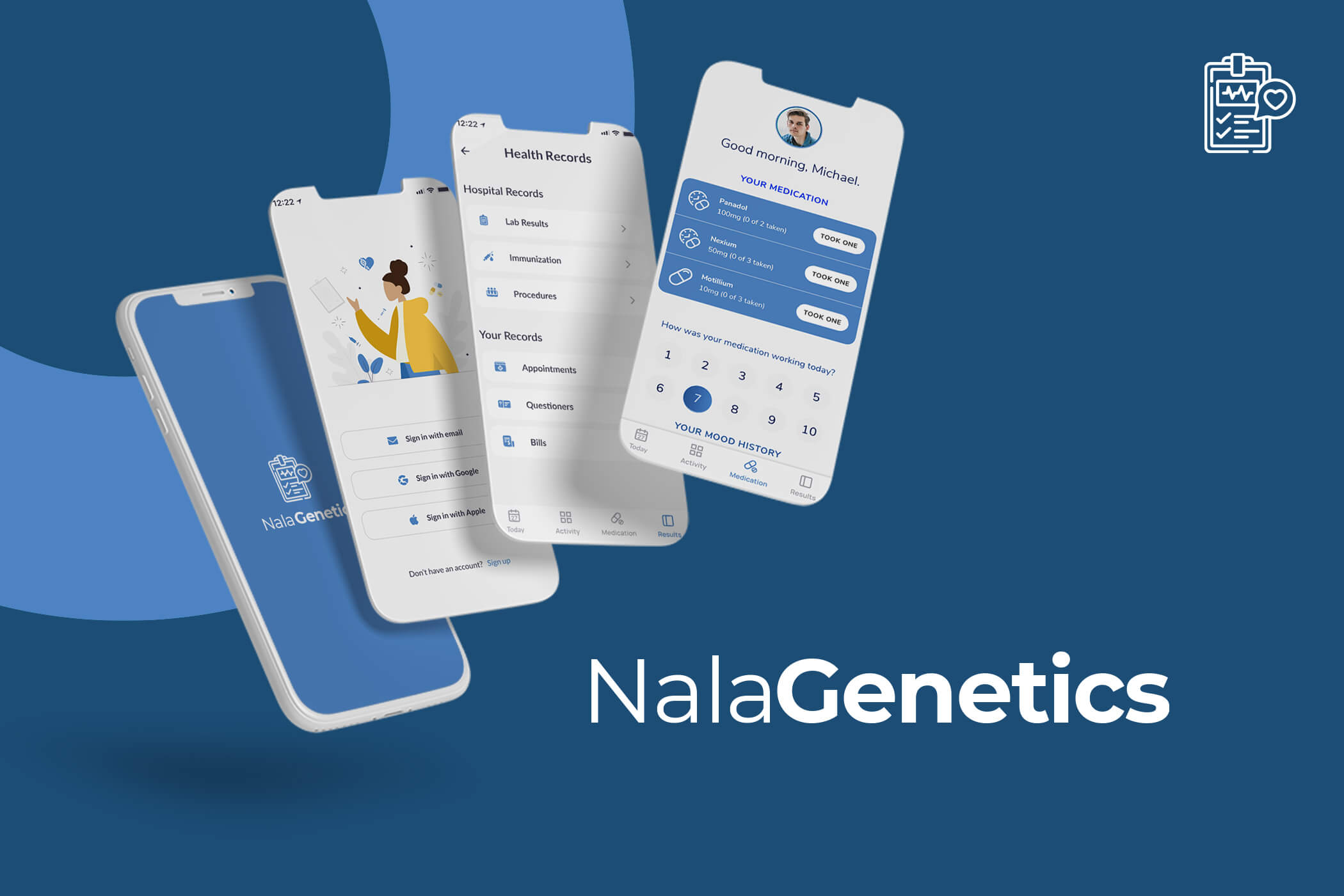 NalaGenetics (Patient Data Sharing App)