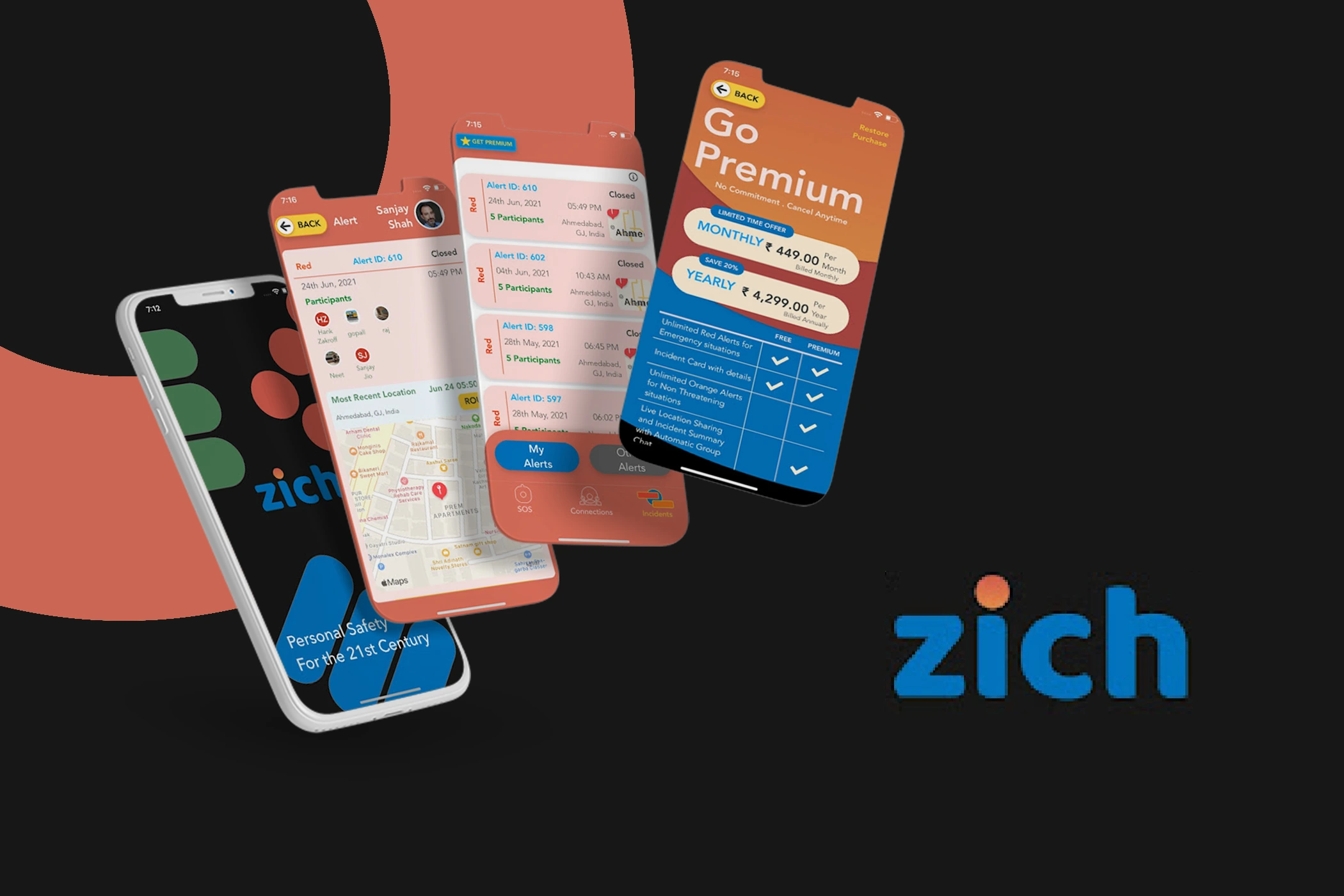 Zich (Personal Safety App)