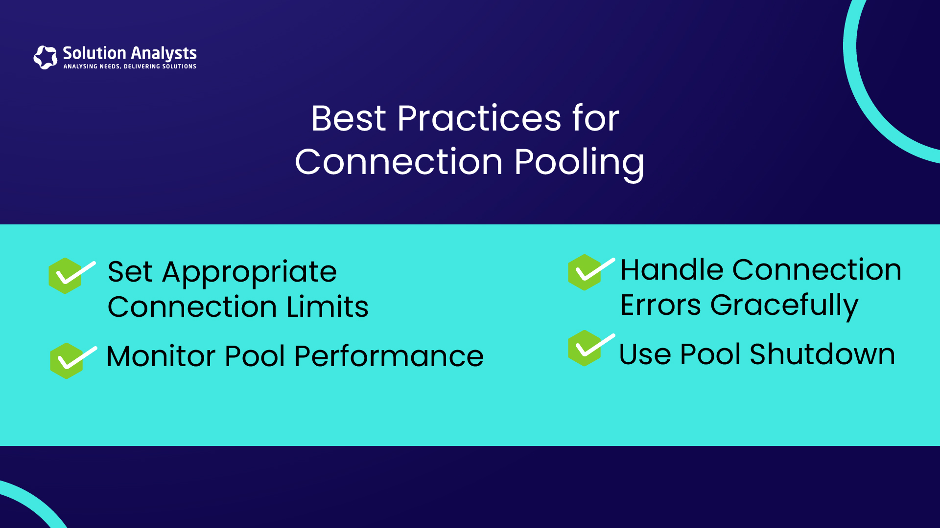 best practices for connection pooling